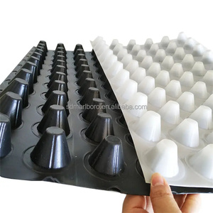 Planche de <span class=keywords><strong>drainage</strong></span> légère à fossettes avec structure flexible pour les projets de construction et d'aménagement paysager, certifiée CE - Product Image 4