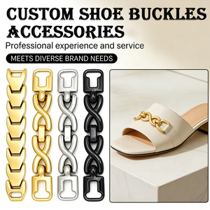 Connecteur en métal pour bikini tendance, or/argent, fermeture personnalisée, boucle en alliage, chaîne pour la décoration de soutien-gorge, vêtements/vêtements de bain/chaussures - Product Image 1