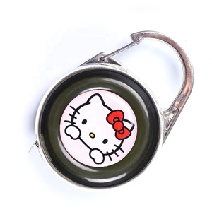 Promocional gato Dos Desenhos Animados régua De Aço Inoxidável, Gancho Mosquetão com Fita métrica - Product Image 2