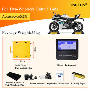 वायरलेस पोर्टेबल मोबाइल ट्रक एक्सल वजन स्केल 8-40 टन चार-पहिया स्प्लिट वाहन तीन पहिया एलसीडी डिस्प्ले किलोग्राम भार सेंसर - Product Image 3