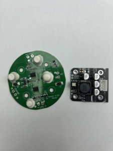 Portable Emergency Flashlight Control Panel PCBA Circuit Board <b>Plastic</b> Green Components Wires MCU Power Management IP67 <b>Slide</b> - Product Image 4