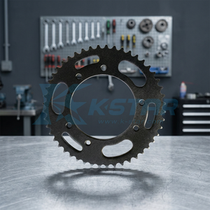 Pignon arrière K Star 48T en acier noir pour Derbi Yamaha DT50R DT50SM Motorhispania RYZ Rieju SMX Malaguti XSM XTM - Product Image 2