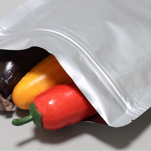 Stock 8*11cm foglio di alluminio argenteo chiusura a Zip sacchetto a fondo piatto 3 bustina di tenuta laterale per semi di <span class=keywords><strong>pomodoro</strong></span> confezione gomma da masticare latte - Product Image 4