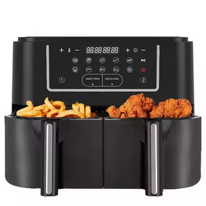 Friteuse à air double 9L avec fenêtre transparente 2000W, friteuse numérique intelligente à double panier, friteuse à air double visible 8L 10L - Product Image 2