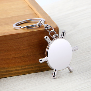 Chaveiro de Metal Personalizável de Alta Qualidade Atacado Criativo com Bússola de Leme para Carro - Product Image 6