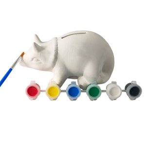 Tirelire en céramique la plus populaire, peinture acrylique, figurines d'animaux, moules en plâtre et en gypse pour la coloration des enfants, pour les enfants unisexes de 5 à 7 ans - Product Image 3