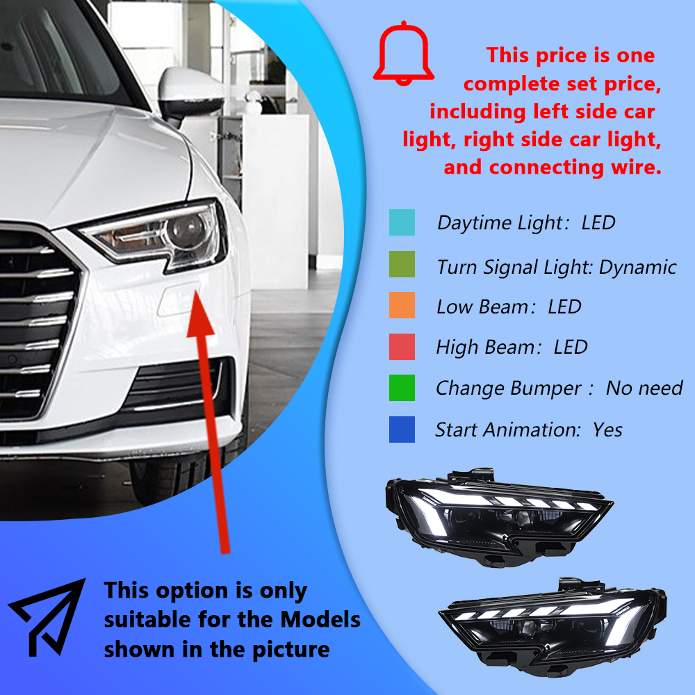 Headlights one set