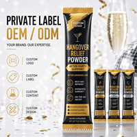 Sachet de poudre multi-saveurs pour soulager les maux de gueule, hydratation après consommation d'alcool, supplément alimentaire rafraîchissant, marque privée OEM ODM