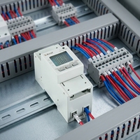 Compteur d'énergie monophasé Acrel ADL200, montage sur rail DIN, communication Modbus RTU, écran LCD pour armoire de distribution électrique