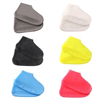 Offre Spéciale Silicone chaussure couverture pluie réutilisable étanche protecteur bottes de pluie pour femmes hommes antidérapant Sport chaussures couvre