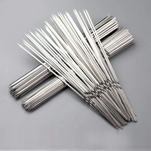 <span class=keywords><strong>Brochette</strong></span> de barbecue <span class=keywords><strong>en</strong></span> acier inoxydable pour l'extérieur Bâton d'aiguille de barbecue plat <span class=keywords><strong>en</strong></span> métal <span class=keywords><strong>en</strong></span> <span class=keywords><strong>fer</strong></span> pour les grillades et les barbecues Type d'outils - Product Image 6
