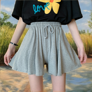 กางเกงขาสั้นเอวสูงทรงเอ สไตล์เกาหลี รุ่นใหม่ ใส่สบาย ระบายอากาศได้ดี เหมาะสำหรับนักศึกษา แมทช์ได้กับทุกชุด สำหรับผู้หญิง แฟชั่นฤดูร้อน - Product Image 2