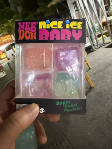 Popolare Set di 4 Giocattoli Squishy a Tema Soda Schyling Nee Doh, Mini Cubetti di Ghiaccio Sensoriali per Bambini, Regalo Antistress - Product Image 5