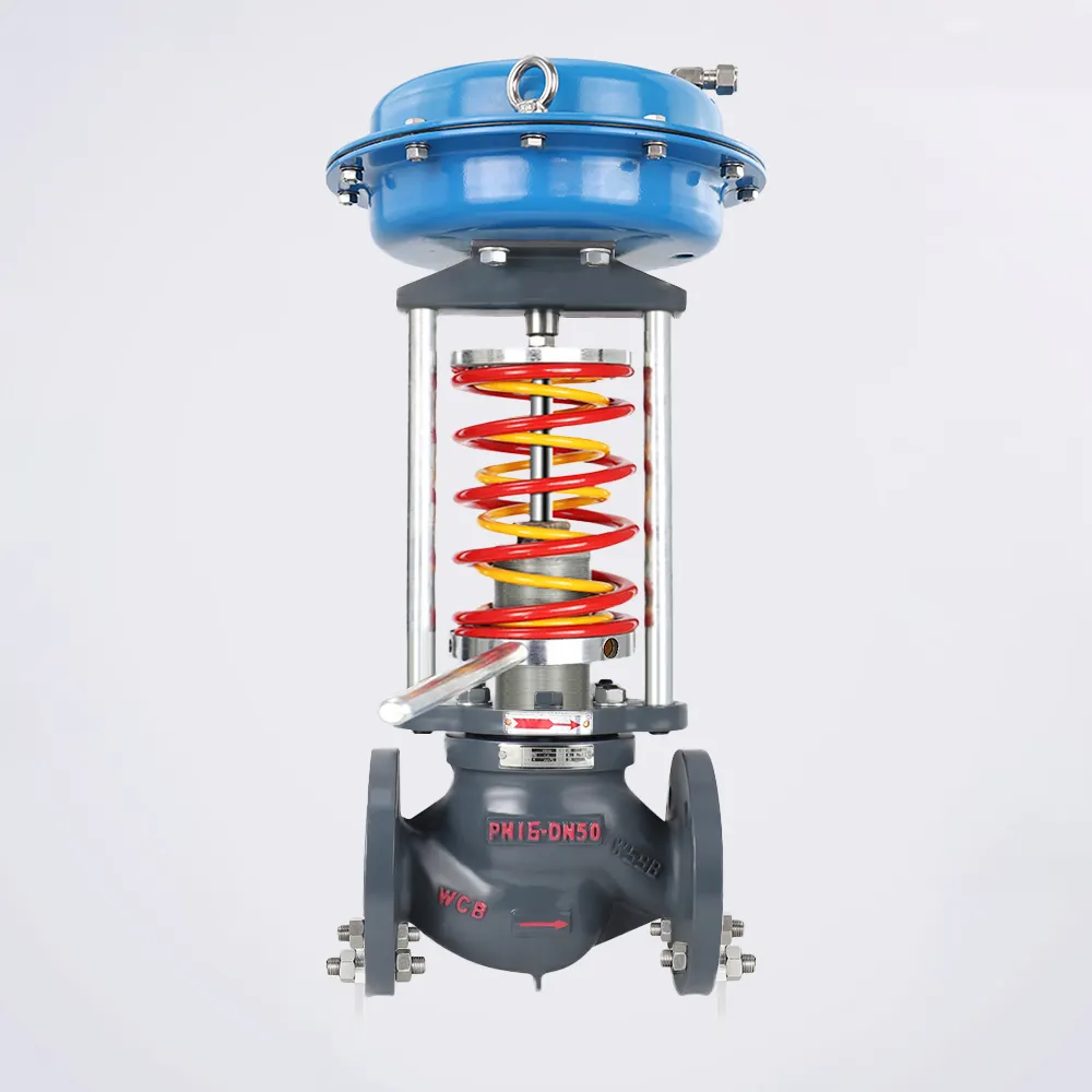 Válvula de Control independiente de presión de acero al carbono, válvula reguladora de presión PN16, válvula de globo de brida