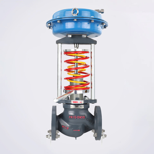 Углеродистая сталь самоуправляемый клапан регулирования давления PN16 фланцевый шаровой клапан - Product Image 1