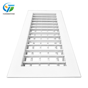 Diffuseur d'air <span class=keywords><strong>rectangulaire</strong></span> moderne en alliage d'aluminium durable à double couche, <span class=keywords><strong>grille</strong></span> de retour d'air à lamelles linéaires réglables - Product Image 2