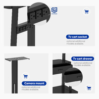 Support TV mural mobile robuste sur mesure à faible MOQ (100 unités minimum) – Chariot de transport durable pour téléviseurs de 42 à 100 pouces