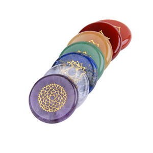 Set di Cristalli Curativi e Pietre Preziose per 7 <span class=keywords><strong>Chakra</strong></span>, per Allineamento Spirituale e Terapia di Bilanciamento dei <span class=keywords><strong>Chakra</strong></span>, con Scatola e Intaglio di Gemme - Product Image 3