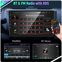 Podofo 9" Android Car Stereo Double Din Layar Sentuh 2 Din Radio Mobil Video Autoradio GPS WIFI BT FM Grosir OEM ODM Pabrik