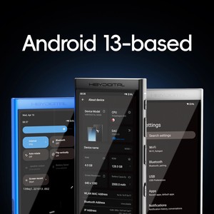 Hiby kỹ thuật số M300 Android 13 âm nhạc máy nghe nhạc MP3 HIFI âm thanh Bluetooth <span class=keywords><strong>Wifi</strong></span> dsd256 FM Đài phát thanh kép mic được xây dựng trong loa IPS 29 giờ 128GB - Product Image 2
