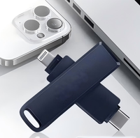 Clé USB 2 en 1 Type C Lightning IXD0N 64 Go 128 Go 256 Go OTG, double interface, pour iPhone, iPad, Android