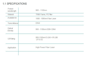 Mũ bảo hộ hàn laser 900-1100nm OD8+ có máy lọc không khí tự động làm sạch, mũ hàn tự tối dùng cho làm sạch bằng laser - Product Image 3