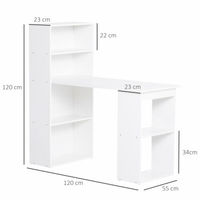 Bureau d'ordinateur 1 tiroir 1 porte Latop PC Table Home Office Study