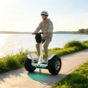 Patinete Eléctrico Autoequilibrado para Adultos con Luces Ambientales, Caja de Almacenamiento Doble, Neumáticos Grandes Negros de 19 Pulgadas - Product Image 6