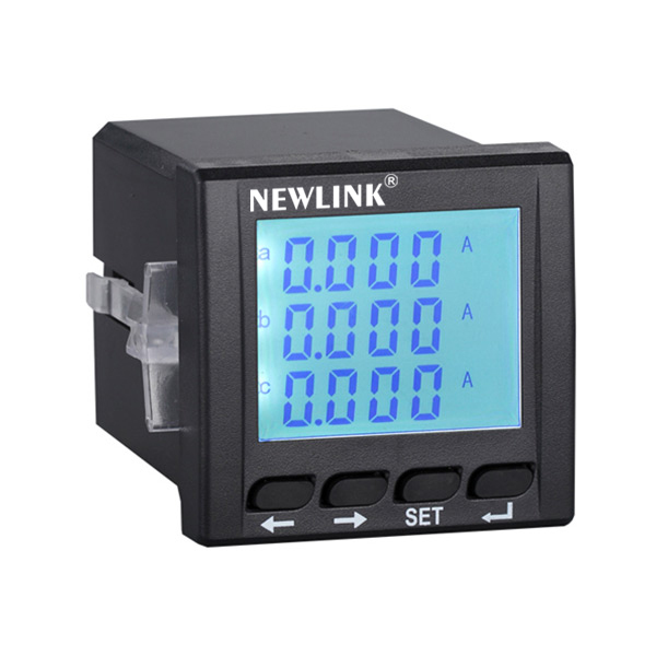 CE & IEC Certified Programmable 3-Phase Digital Panel Meter Accurate AC Ammeter for Power Distribution and Energy Measurement