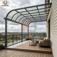 Auvent de terrasse en aluminium anti-corrosion, manuel, protection contre la pluie, auvent solaire pour maison, balcon, véranda, cour, 4m