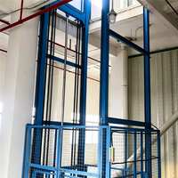 Monte-charge à rail double pour marchandises, élévateur hydraulique 1T 2T 3T 4T, capacité universelle pour usine, entrepôt et logistique