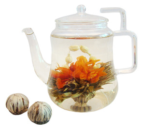 Nhà Máy Bán Buôn Trung Quốc Handmade Trà Dragon Balls Đóng Gói Quà Tặng Trà Xanh Hương Vị Blossom Flower Blooming Tea - Product Image 5