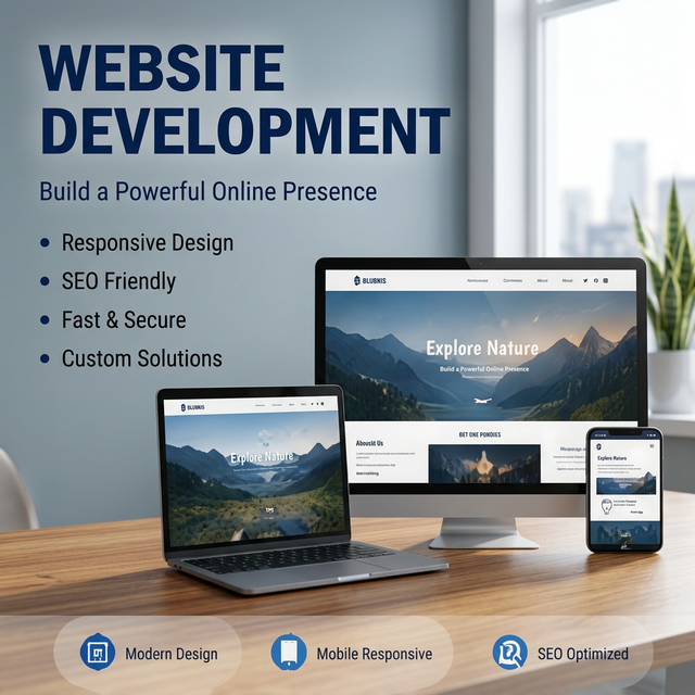 Website Development Services Build Online Presence MAC Stock Responsive Design SEO Friendly Fast Secure Custom Solutions Agency