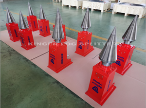 Séparateur de bûches d'excavatrice monté sur Offre Spéciale avec cône à vis hydraulique avec moteur essentiel et composants de boîte de vitesses - Product Image 3