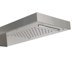 Stainless Steel Shower Set F7005 Thermostatic Wall <b>Mounted</b> Rain Shower Head Massage LED Illuminated - Product Image 3