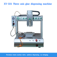 Distributeur de colle UV à seringue de 30 ml, robot de bureau CNC à 3 axes, moteur contrôlé par PLC, 220 V, distributeur de colle automatique 1 an
