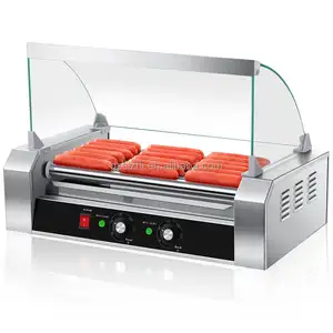 Supply Commercial Electric Sausage Grill Stainless Steel Hot Dog Roller Cooker Grill Machine