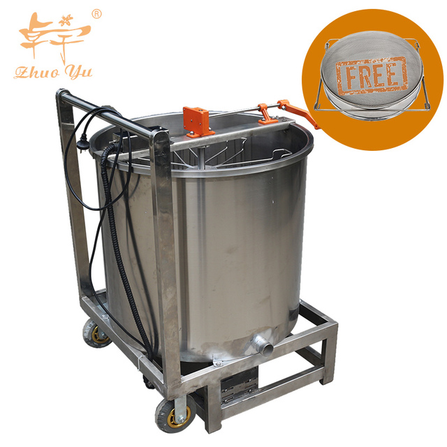 Stainless Steel Automatic Electric Honey Bee Extractor Grade-A Radial Beekeeping Equipment with Supplies for Beekeepers