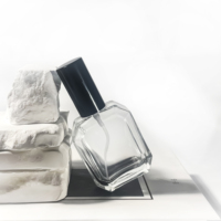 Flacon de parfum vide 60 ml, emballage cosmétique, boîte de luxe, atomiseur de parfum rechargeable, flacons de parfum en verre transparent