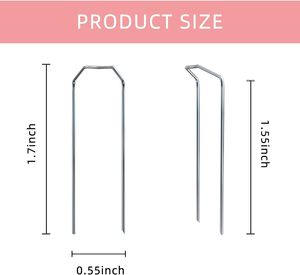 หมุดยึดรูปตัวยูชุบกัลวาไนซ์ป้องกันการกัดกร่อน สำหรับงานประดิษฐ์ - Product Image 4