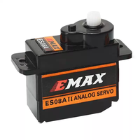 Mini servo analogique numérique EMAX ES08A ES08MA ES08MD 8,5g 12g 15T avec engrenages en plastique et en métal pour avion RC à aile fixe miniature
