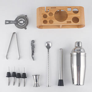 Ensemble d'outils de bar en acier inoxydable, ensemble de mélangeurs à cocktails, ensemble de tasses à cocktails - Product Image 2