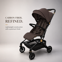 Poussette de voyage compacte pour bébé, adaptée aux cabines d'avion, avec système de pliage automatique par gravité pour bébés et tout-petits