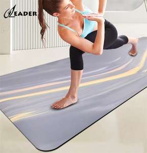 เสื่อโยคะยางธรรมชาติสีตัดกันเสื่อปูปูแห้งเปียกกันลื่นในร่ม - Product Image 1