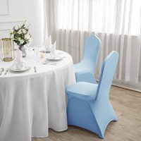 Housses de chaise extensibles en spandex écologiques, lavables en machine, en tissu imperméable pour mariages, événements religieux, prix d'usine