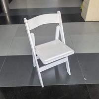 Offres Spéciales pas cher de haute qualité en bois massif blanc Wimbledon chaise chaise pliante en bois