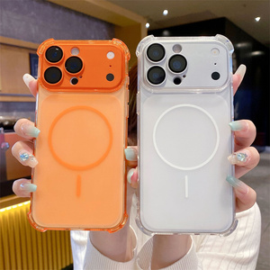 Bumper Original Converted Magnetic Mobile Phone case for <b>iPhone</b> 17 16 Pro Max matte <b>Camera</b> Modification Frame glass Back <b>Cover</b> - Product Image 1