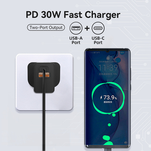 Merryking UKCA Bloc de chargeur certifié CE Usb 30w Mit <span class=keywords><strong>Kabe</strong></span> USB Pd Charger 30w Type c Charger Uk - Product Image 4