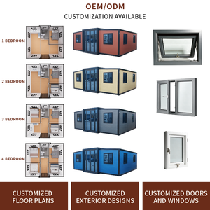 Vente Directe <span class=keywords><strong>Maison</strong></span> Préfabriquée Conteneur Extensible 20Ft 40Ft 2 3 4 5 Chambres Prix <span class=keywords><strong>Maison</strong></span> Portable de Luxe Préfabriquée Casa Portable - Product Image 3