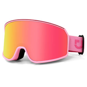 משקפי סקי נוחים פוטוכרומיים מקוטבים נגד אדים עם עדשות סנובורד, רצועה אלסטית נשלפת, משקפי ספורט שלג בהתאמה אישית - Product Image 1